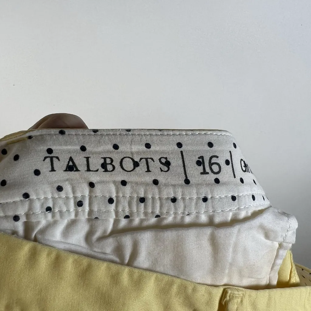 Talbots Girlfriend Chino Pants Womens Size 16 Yellow Preppy‎ Casual Workwear - Image 7