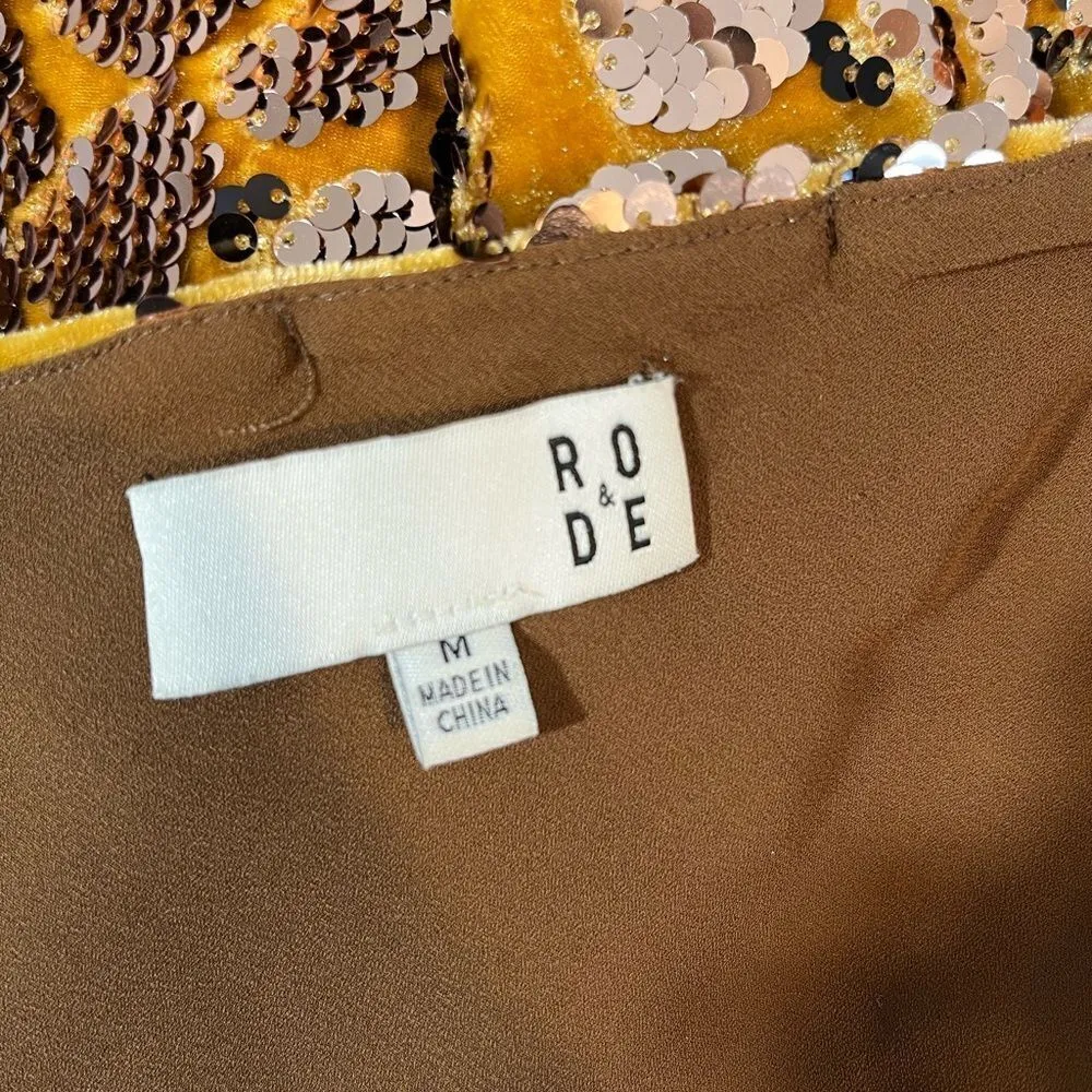 Ro & De Esther Velvet Sequin Cami - Image 8