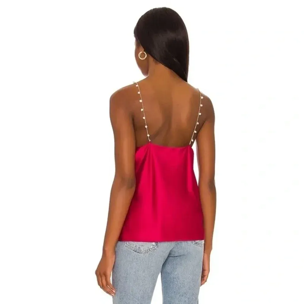 Cami NYC / Revolve The Busy Pearl Strap Silk Cami in Raspberry NWOT - Image 6