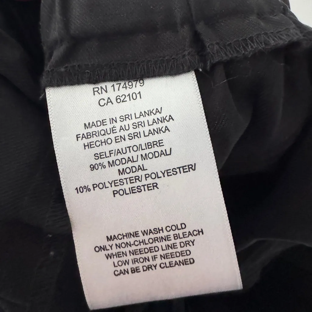 BCBG Max Azria Black Paperbag Stretchy Waist Tie Shorts - Image 7