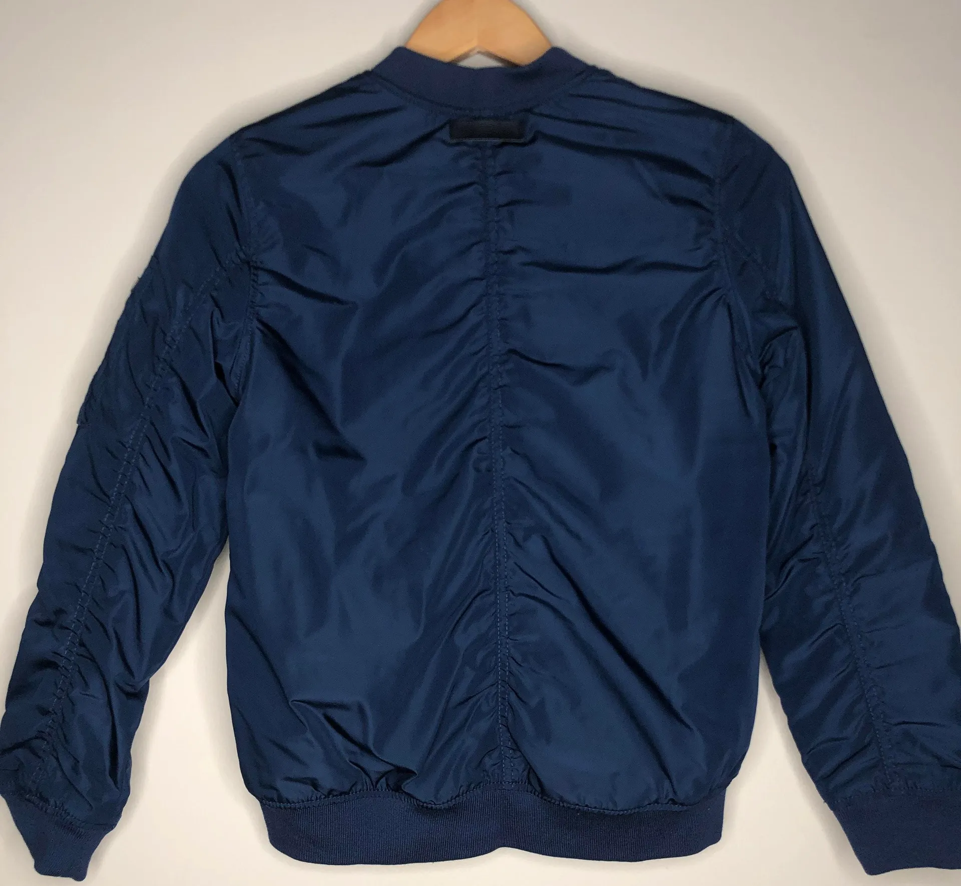Blue Bomber Jacket Size XXS - Image 4