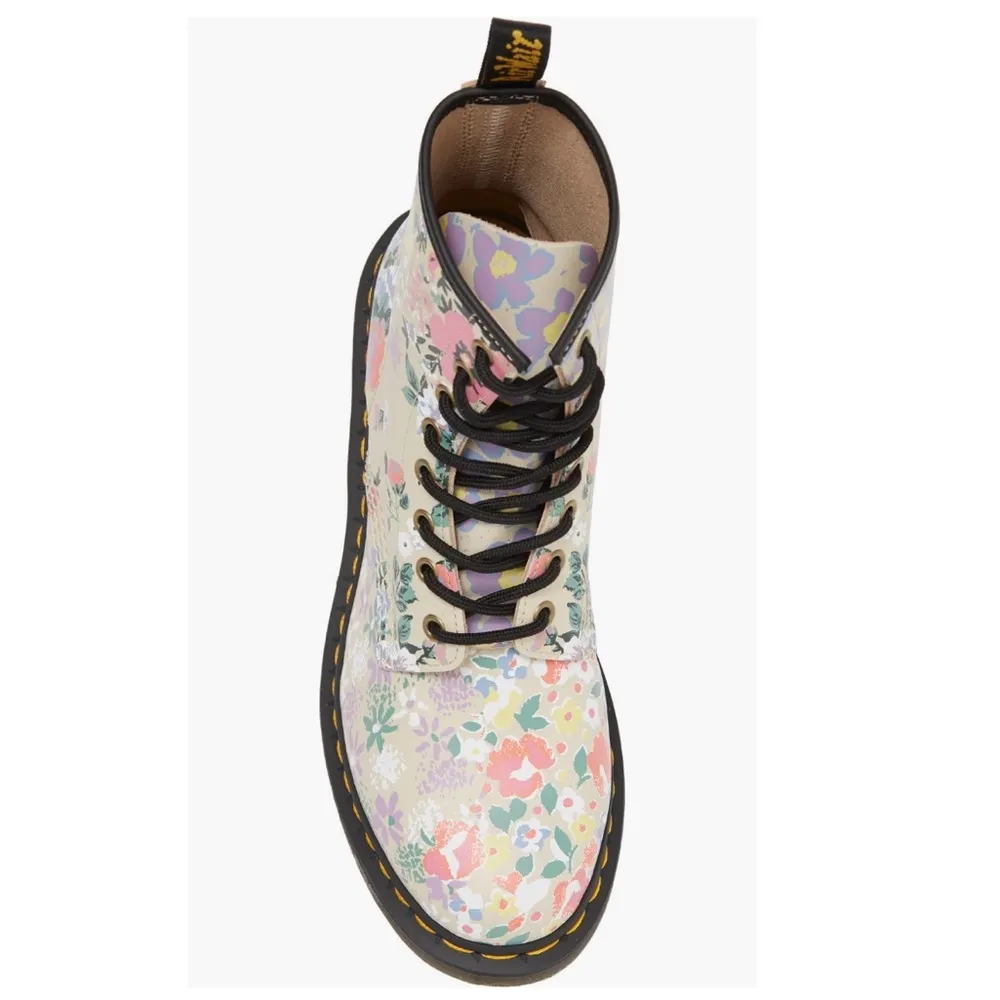 Dr. Martens 1460 Floral Lace Up Boots, Floral Beige, Size 5 New w/o Box - Image 5