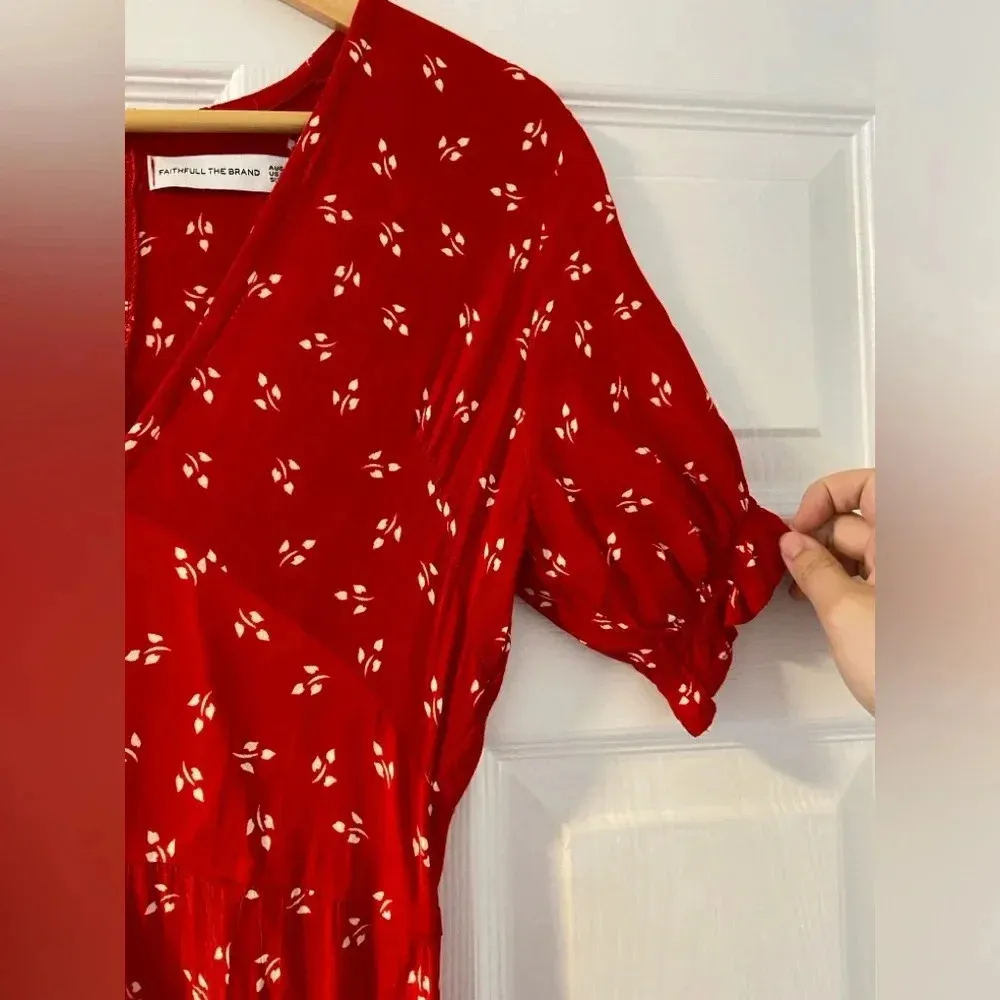 Mallory Jumpsuit In Red Jeanne Print Size 4 - Image 7