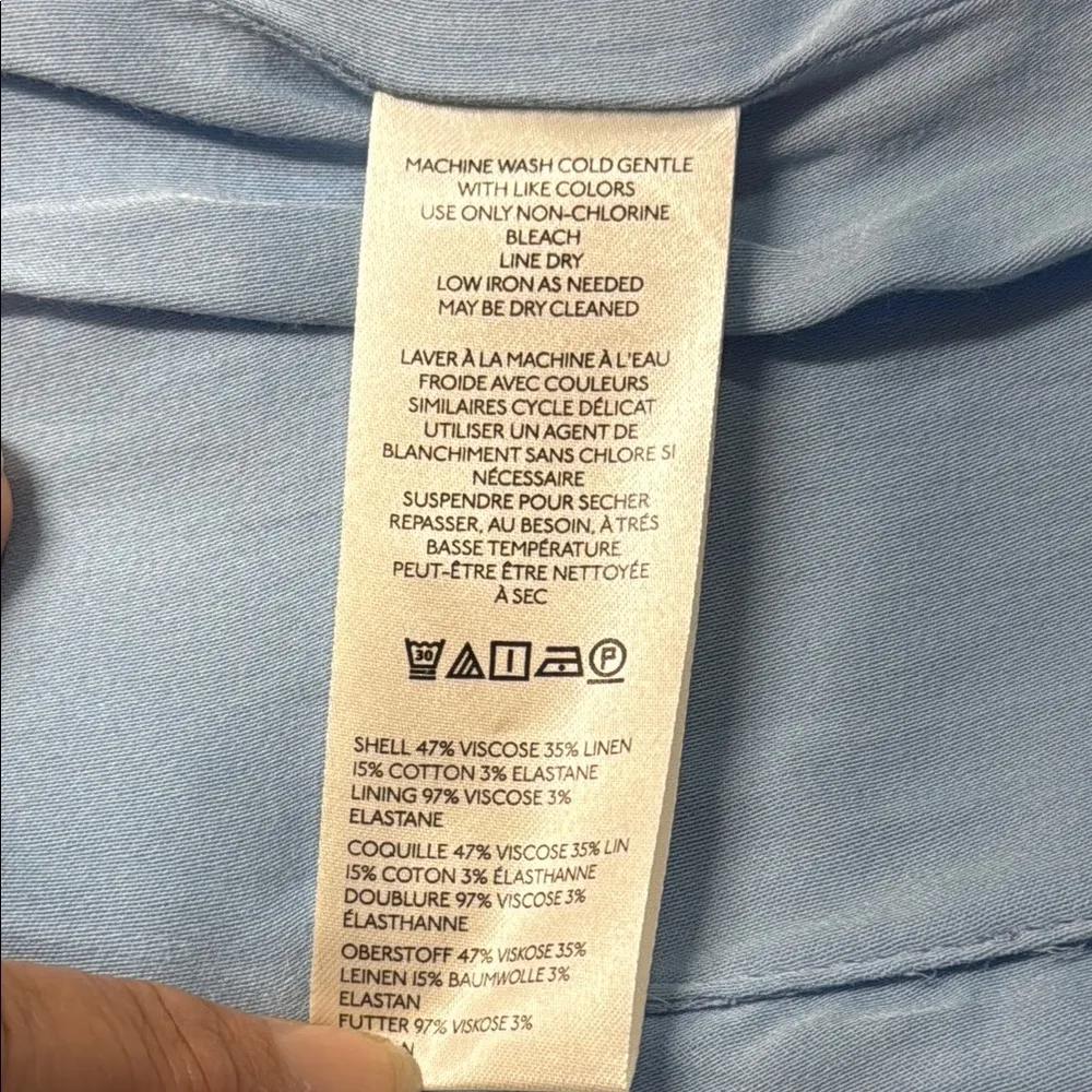 NWT MAEVE by Anthropologie Light Blue Women's Top *flaw noted* - Image 14