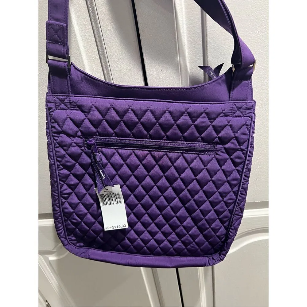 NWT Vera Bradley Top Zip Hipster Crossbody Bag in Elderberry Purple MRSP $115 - Image 2
