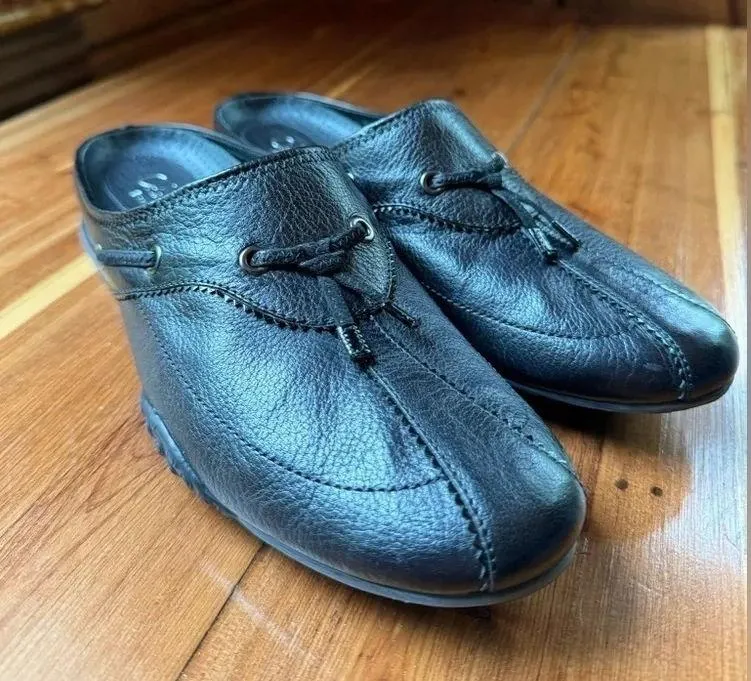 NWOT Cole Haan black Nike air Bria slip on slide mules with bow size 8.5 - Image 4