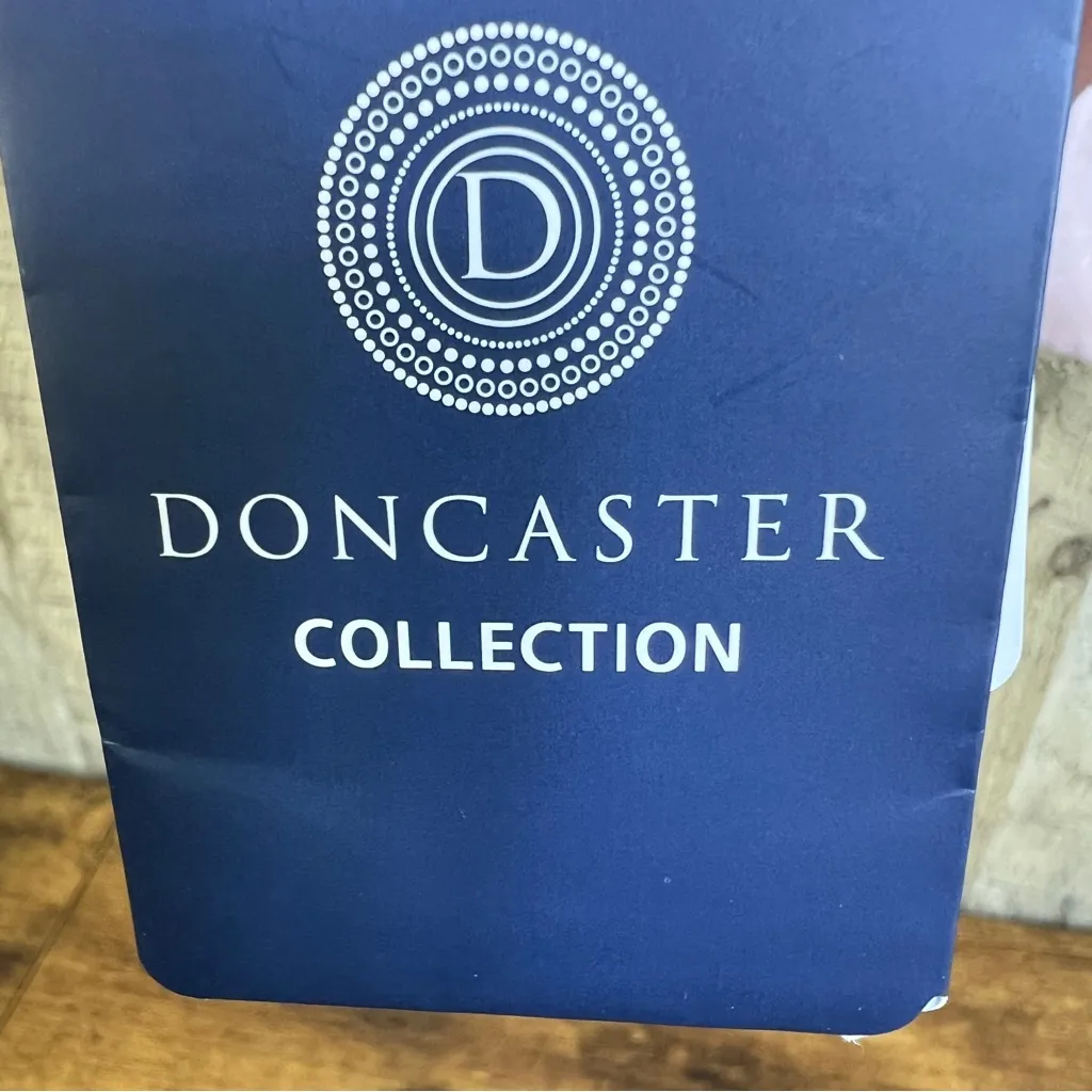 Doncaster  Collection Wool Blend Pink Tabbed Long Sleeve Button Front Blouse - Image 7