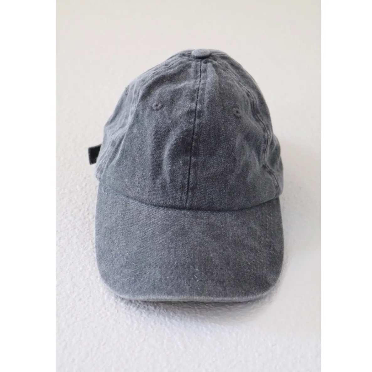 Pigment Dyed Adjustable Baseball Cap Gray - Image 2