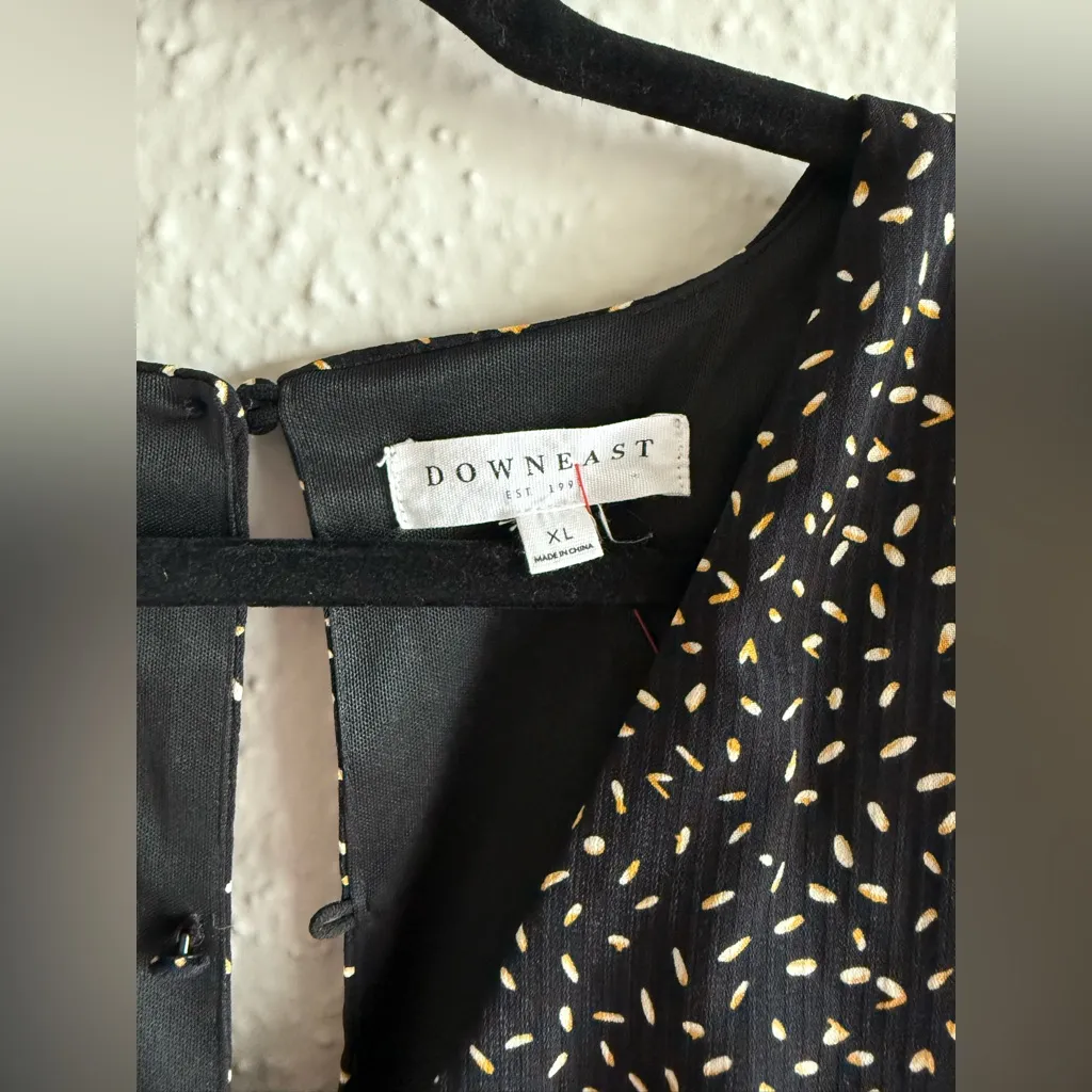 DownEast Black and White Glamorous Jumpsuit Size XL - Image 5