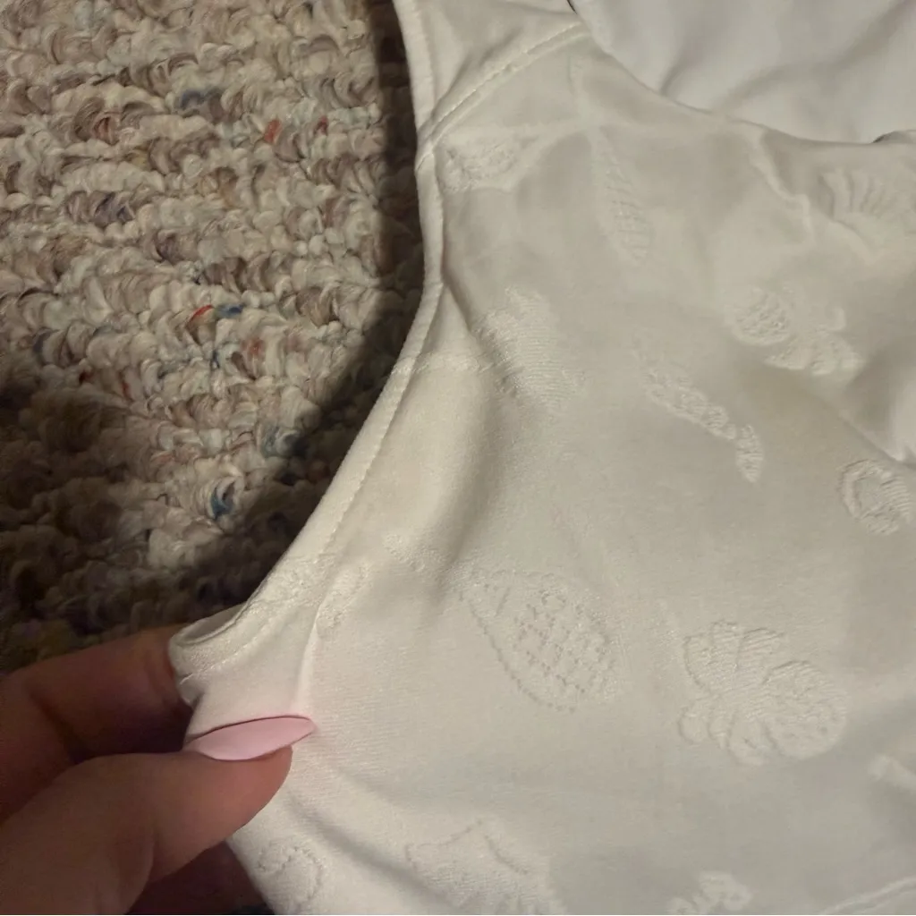 Lilly Pulitzer Luxletic Kalila Tennis Bra Tank Top White UPF 50+-Size Small - Image 11