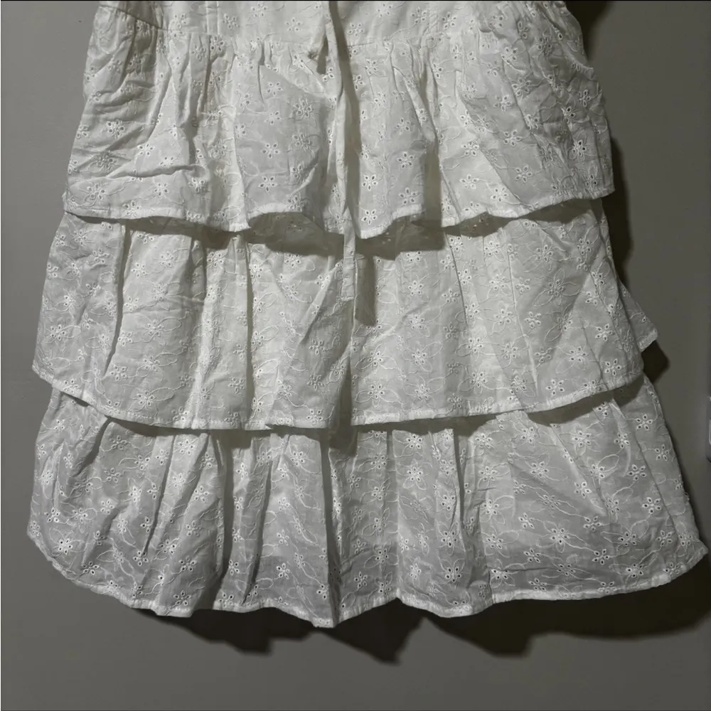 Petal & Pup CELESTE RUFFLE MINI DRESS - WHITE Size XL - Image 3