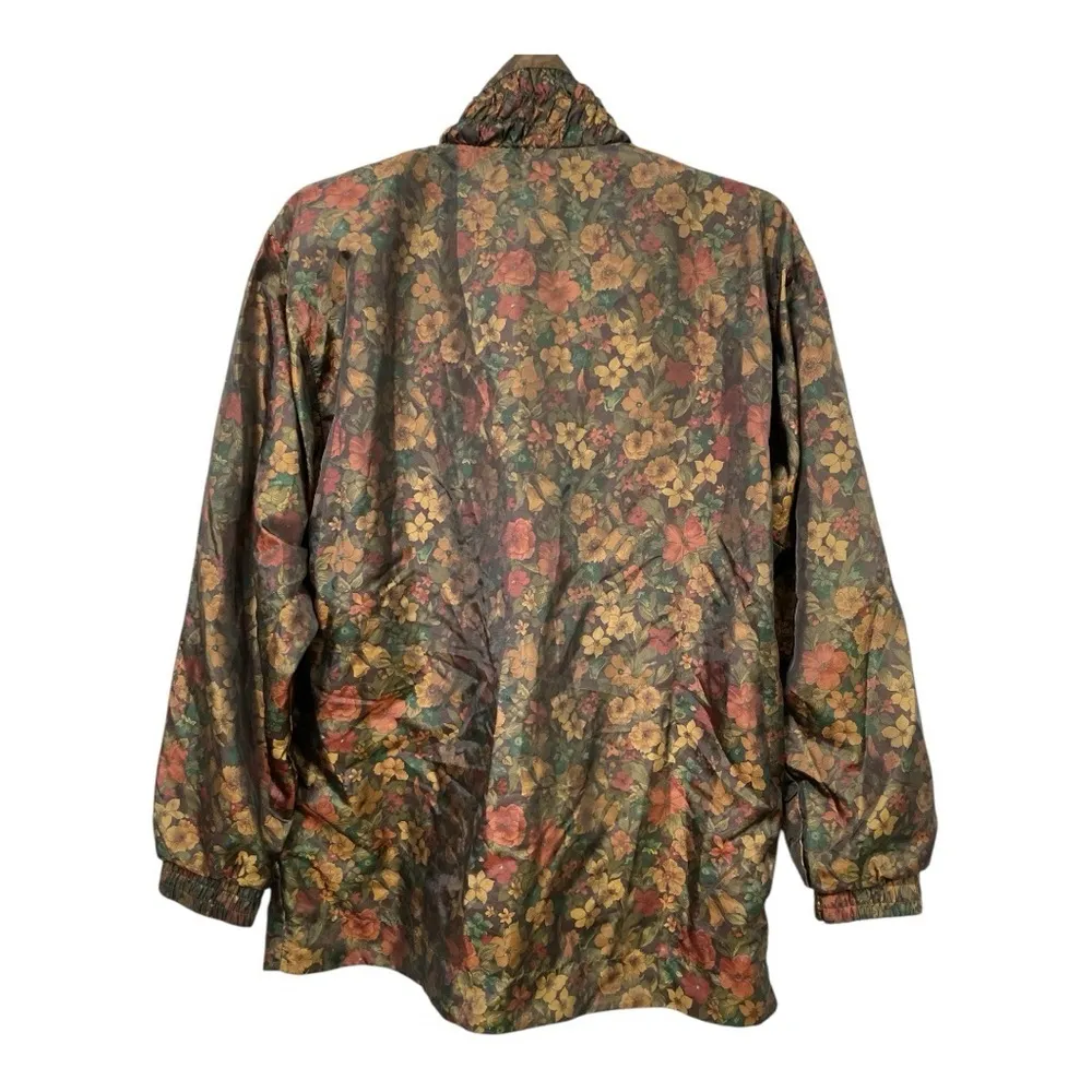 Vintage Lavon 80s 90s Floral Tracksuit Windbreaker Full Zip Jacket S - Image 2