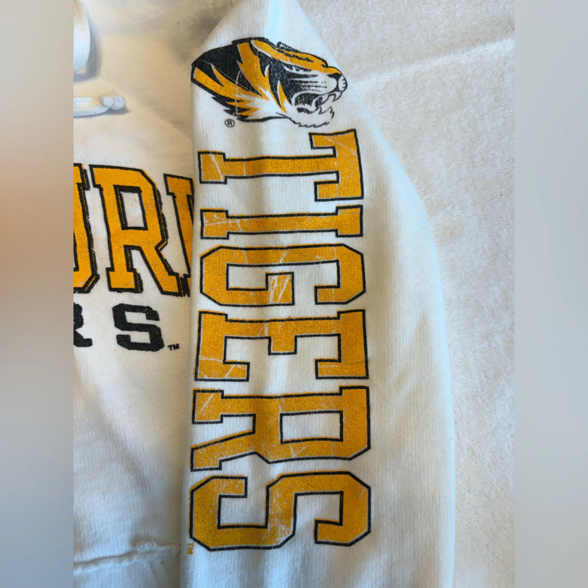 Univ of Missouri Mizzou retro designed Hoodie Wms sz Sm - Image 6
