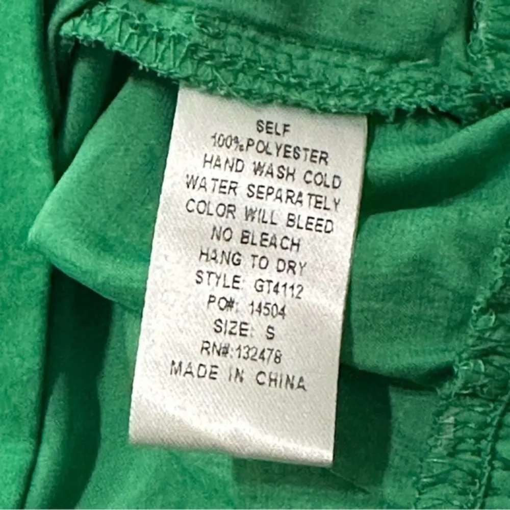 Towne Women’s Size S Emerald Green Surplice Neck Blousy Sleeveless Tank Top - Image 6