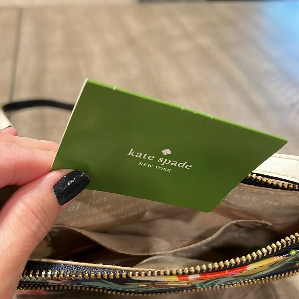 Kate Spade coated canvas navy floral 2 piece set - Image 7