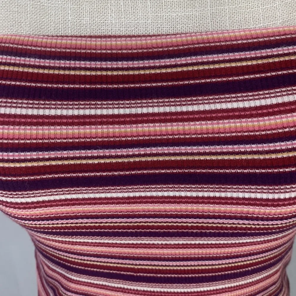 American Eagle Outfitters Soft & Sexy Striped Red Tube Top Strapless Siz… - Image 3