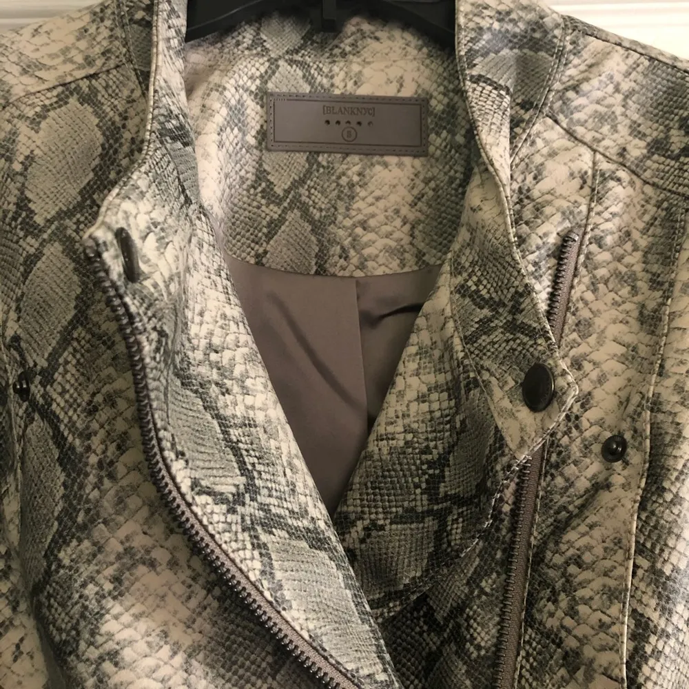 BlankNYC Snakeskin Moto Jacket - Image 4