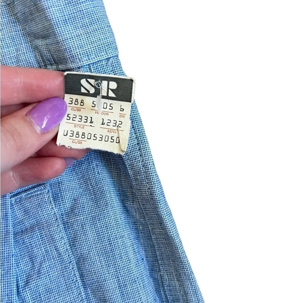 Vintage Deadstock Blue Trousers High-Waist - Image 3