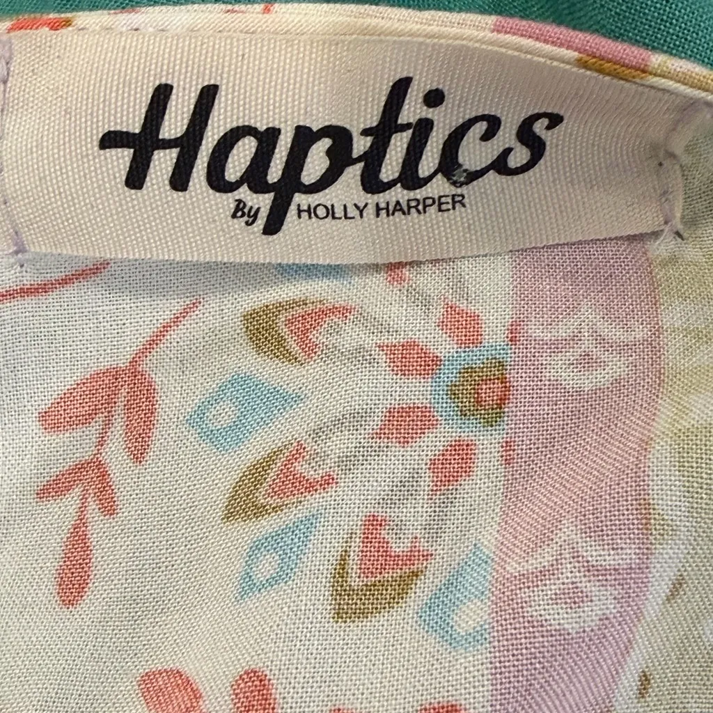 Haptics by Holly Harper Boho Mixed Floral Kimono 3X Plus Size Retro Mid Century Purple - Image 9