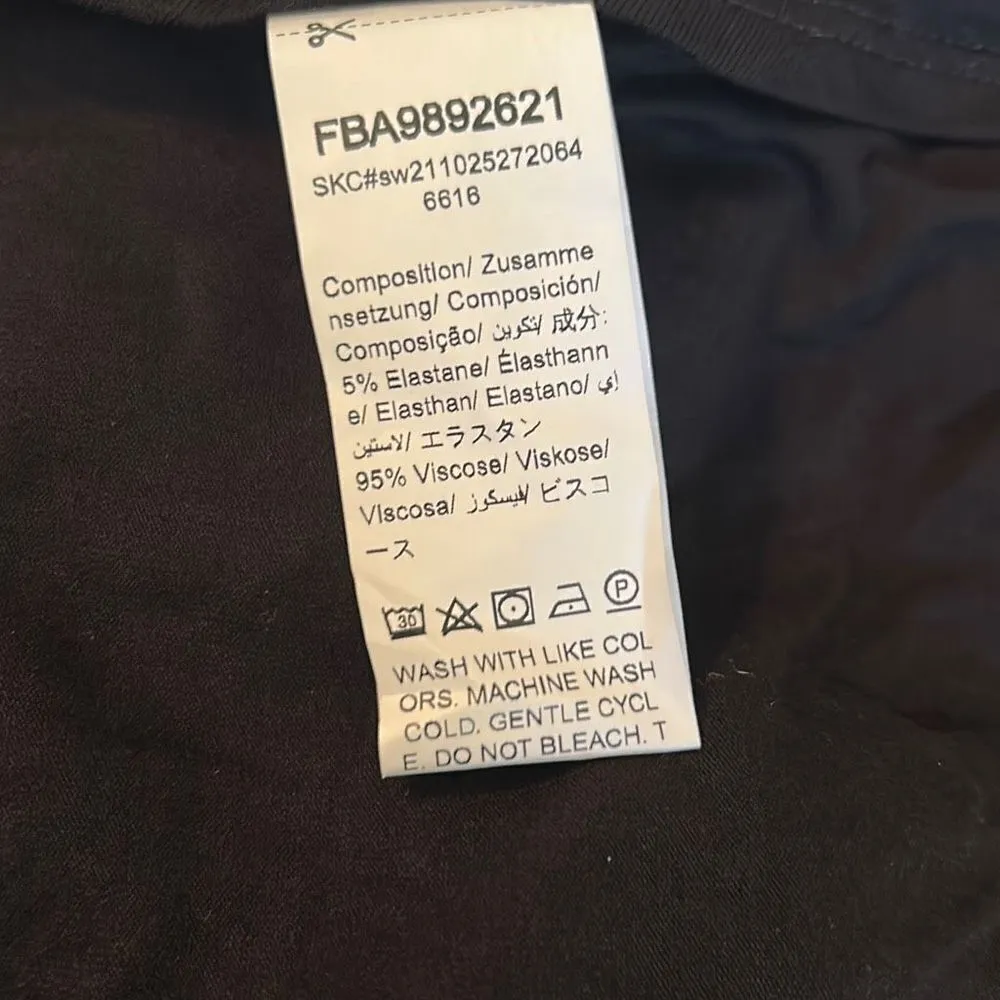 NEW Maternity Maxi Dress High Slit L Black Size undefined - Image 4