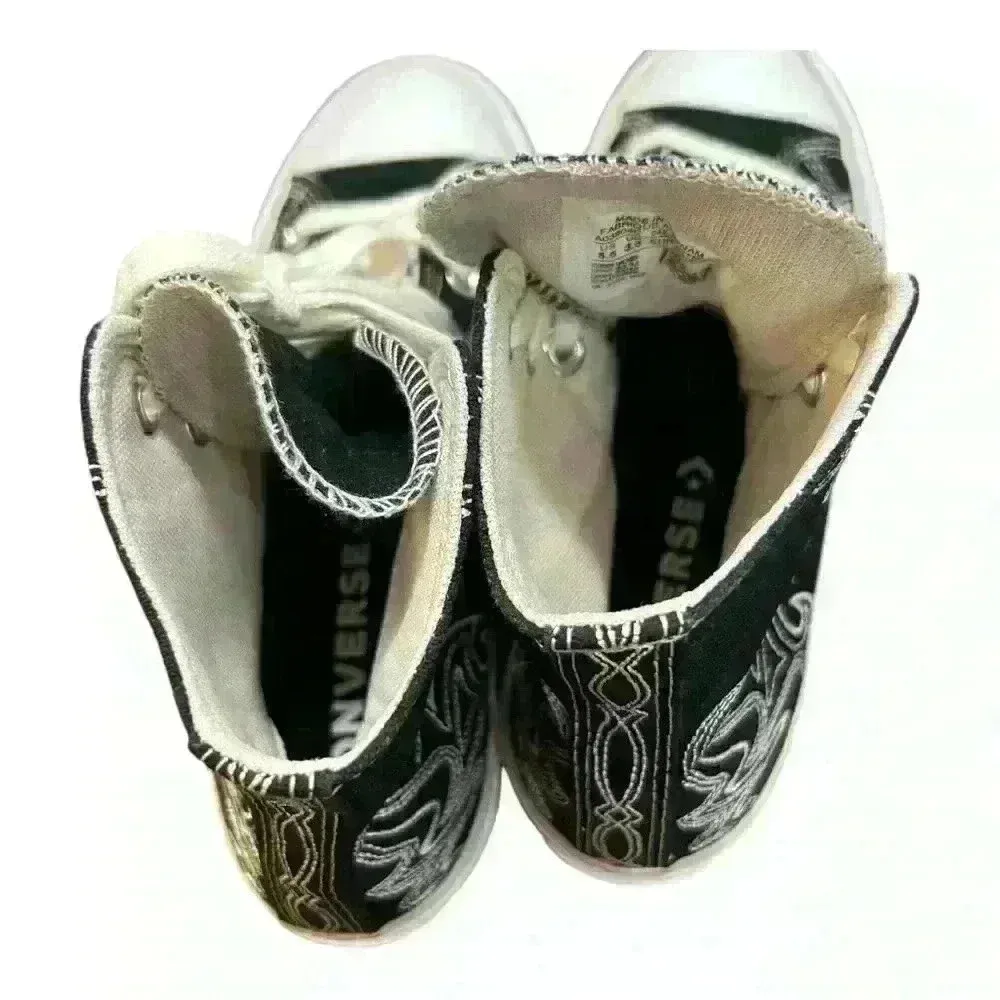 NEW NO TAGS Women's CONVERSE All Star LIFT High 'Western Embroidery' Shoes - Image 5