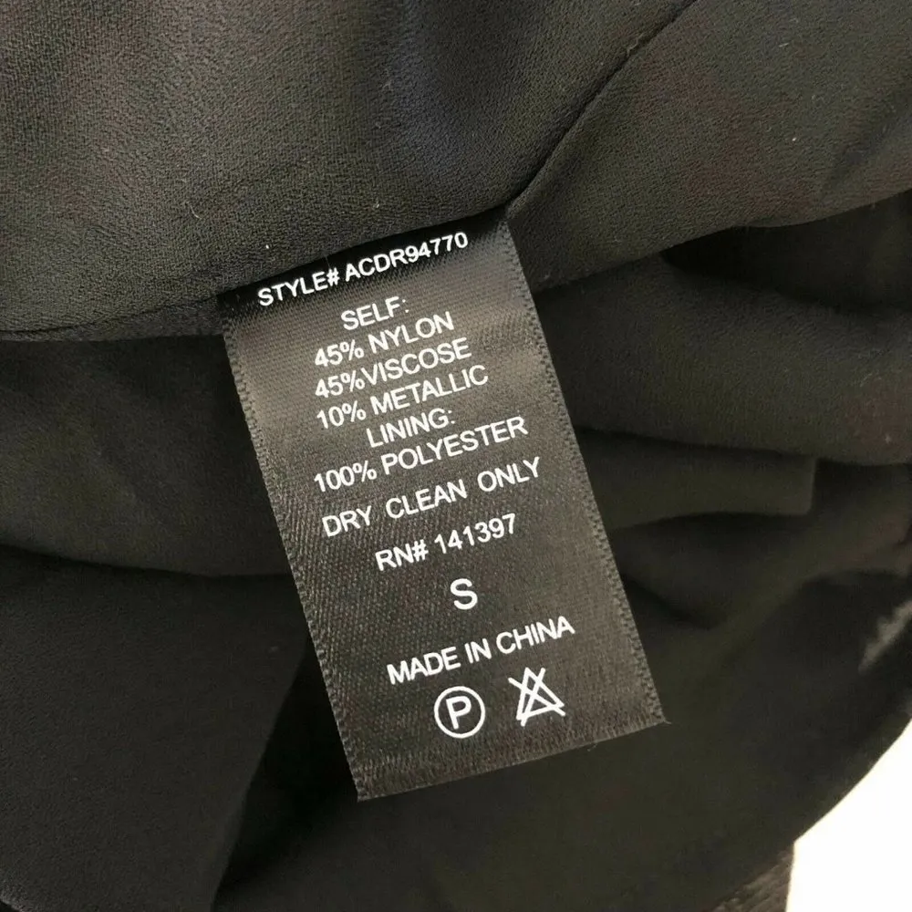 Astr The Label Shift Dress Sleeveless Velvet Burnout Keyhole Black Size S - Image 5