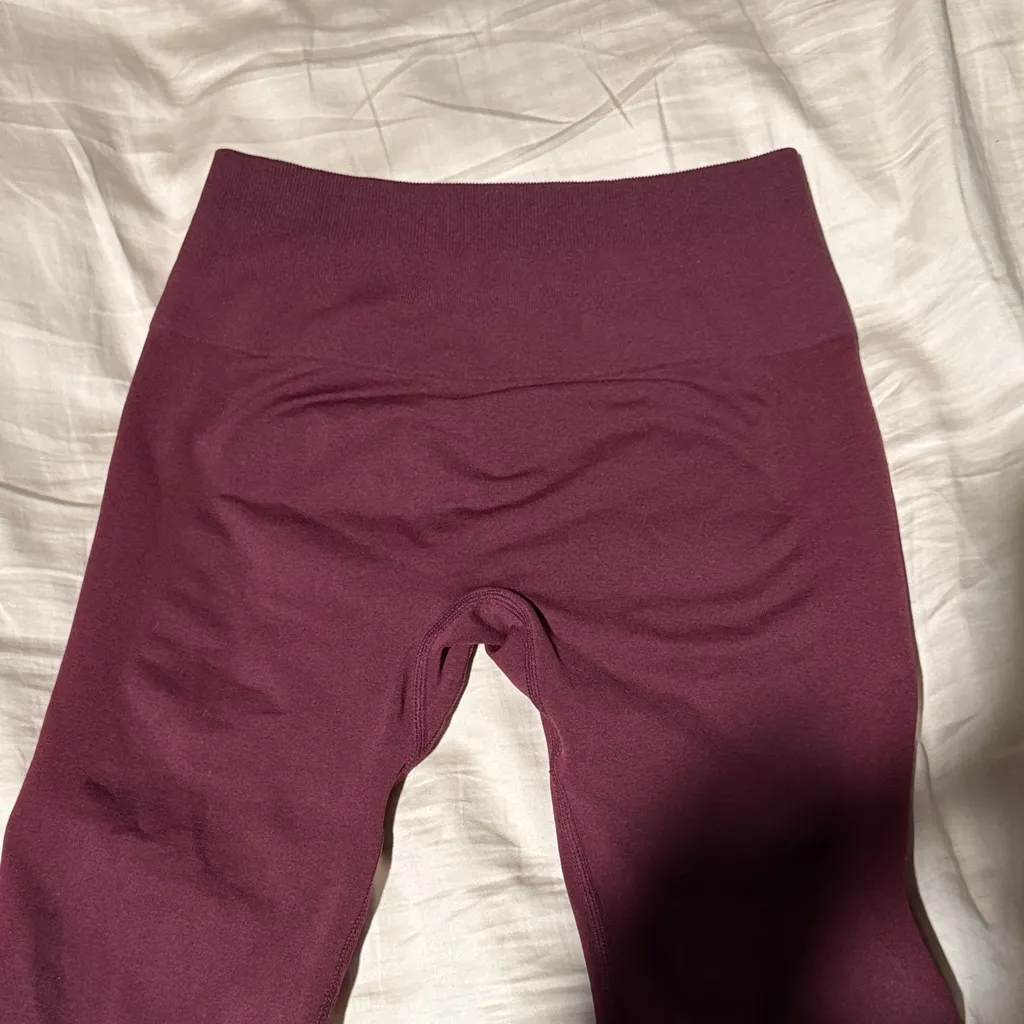 Aurora Women's Burgundy Leggings Red - Image 2