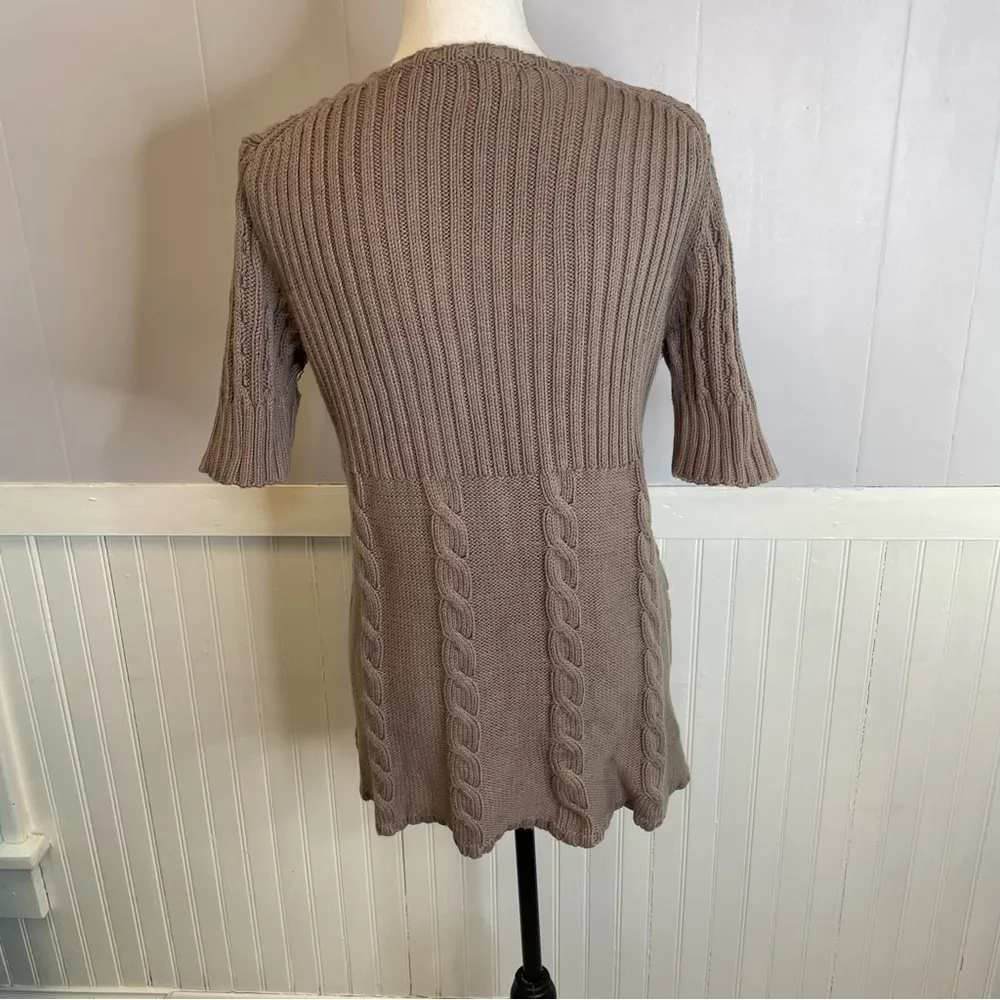Pure Handknit Beige Sweater Size: M/ L Tan Size M - Image 6