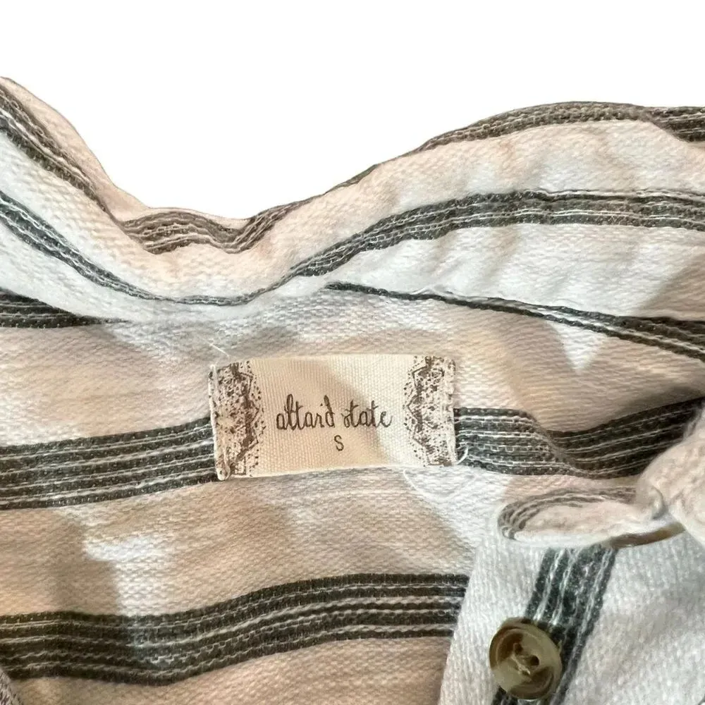 Altar'd State  Striped Button Down Shirt Dress Size Small‎ - Image 2