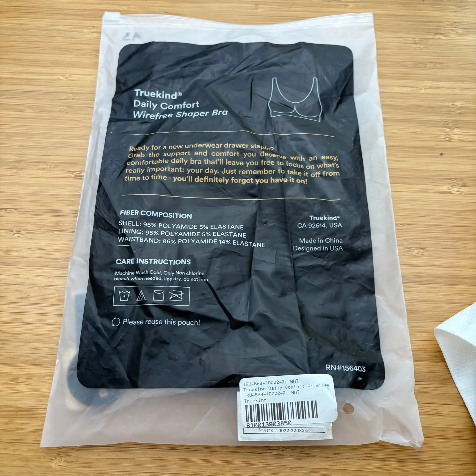 Shapermint Truekind XL White Daily Comfort Wireless Shaper Bra 10022 Extender - Image 10