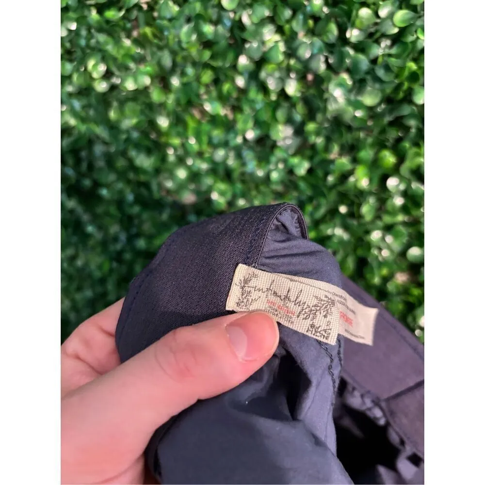 Free People Intimately Women's Navy Blue Boxer Shorts Cuffed Cotton Size XS High - Image 3