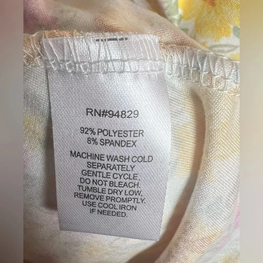 Derek Heart Floral Dress Size L NWT Ruffles, Buttons, Lightweight, Preppy - Image 10