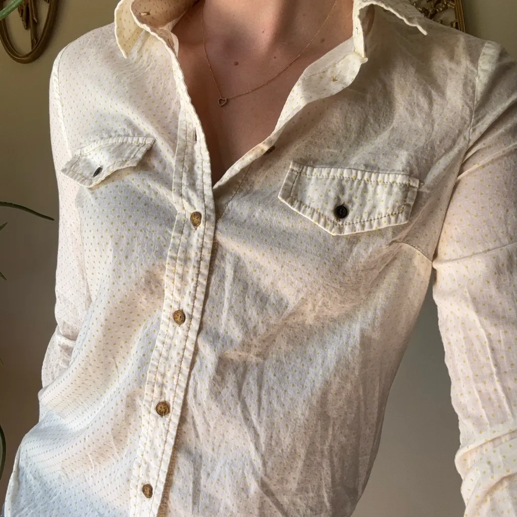 Maeve Yellow Polka Dot Blouse - Image 7