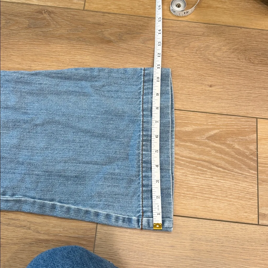 LOFT Light Blue Flare Jeans - Image 8