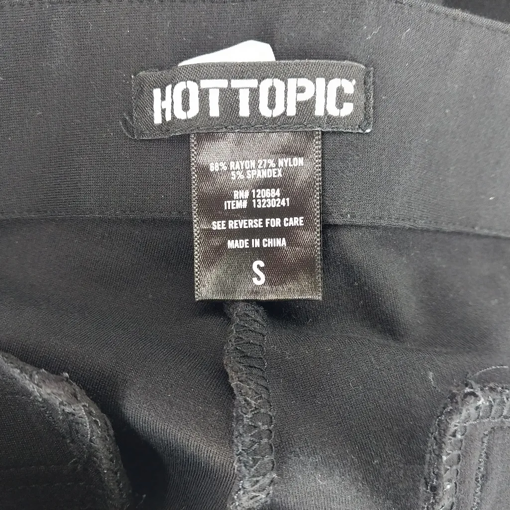 Hot Topic High Rise Skinny Zipper Legging Size S - Image 10