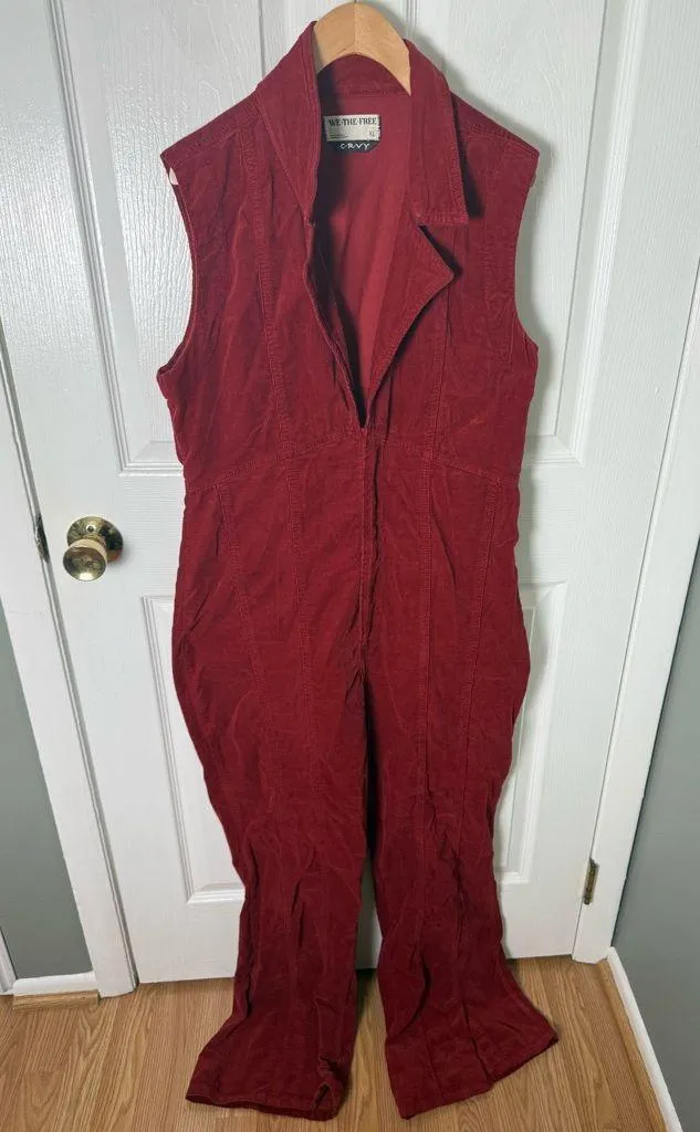 Free People CRVY Ring The Alarm Corduroy One-Piece XL - Image 3