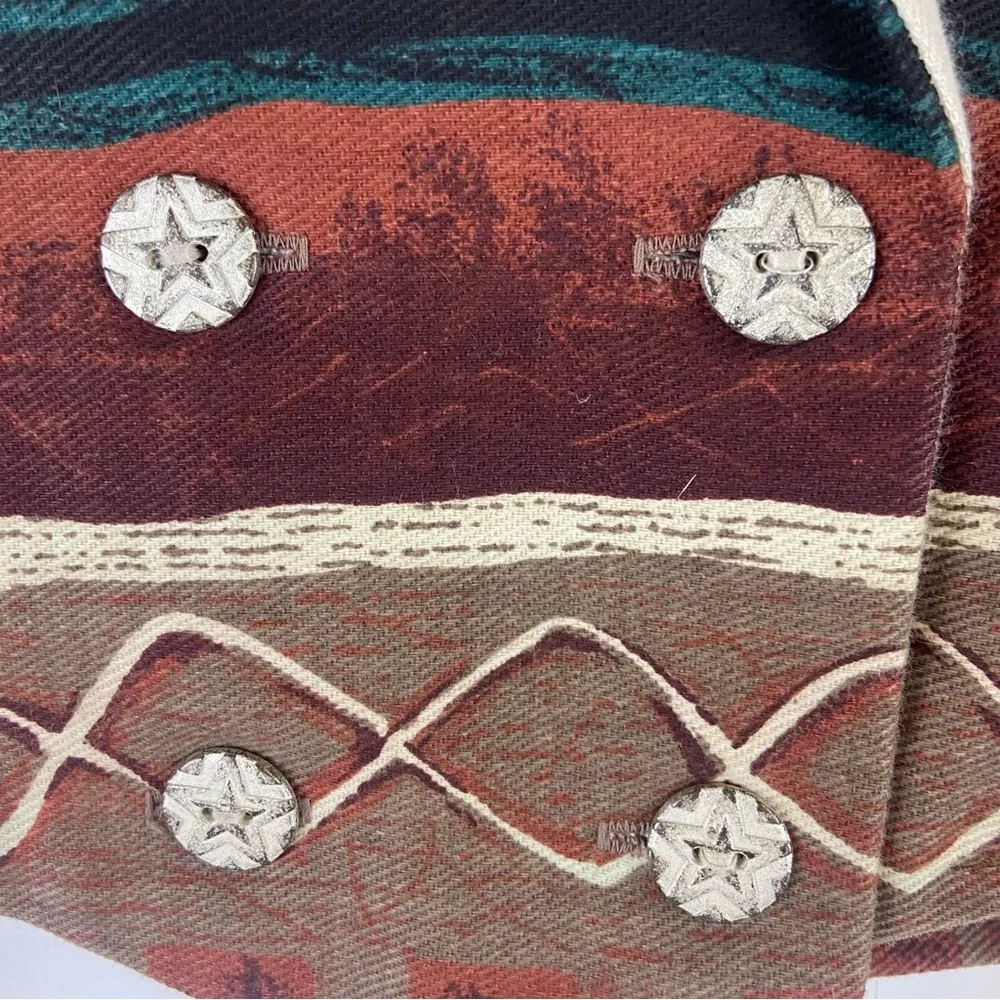 Vintage 80’s Banjo Western Southwestern Boho Cropped Blazer Women’s Size Medium - Image 6