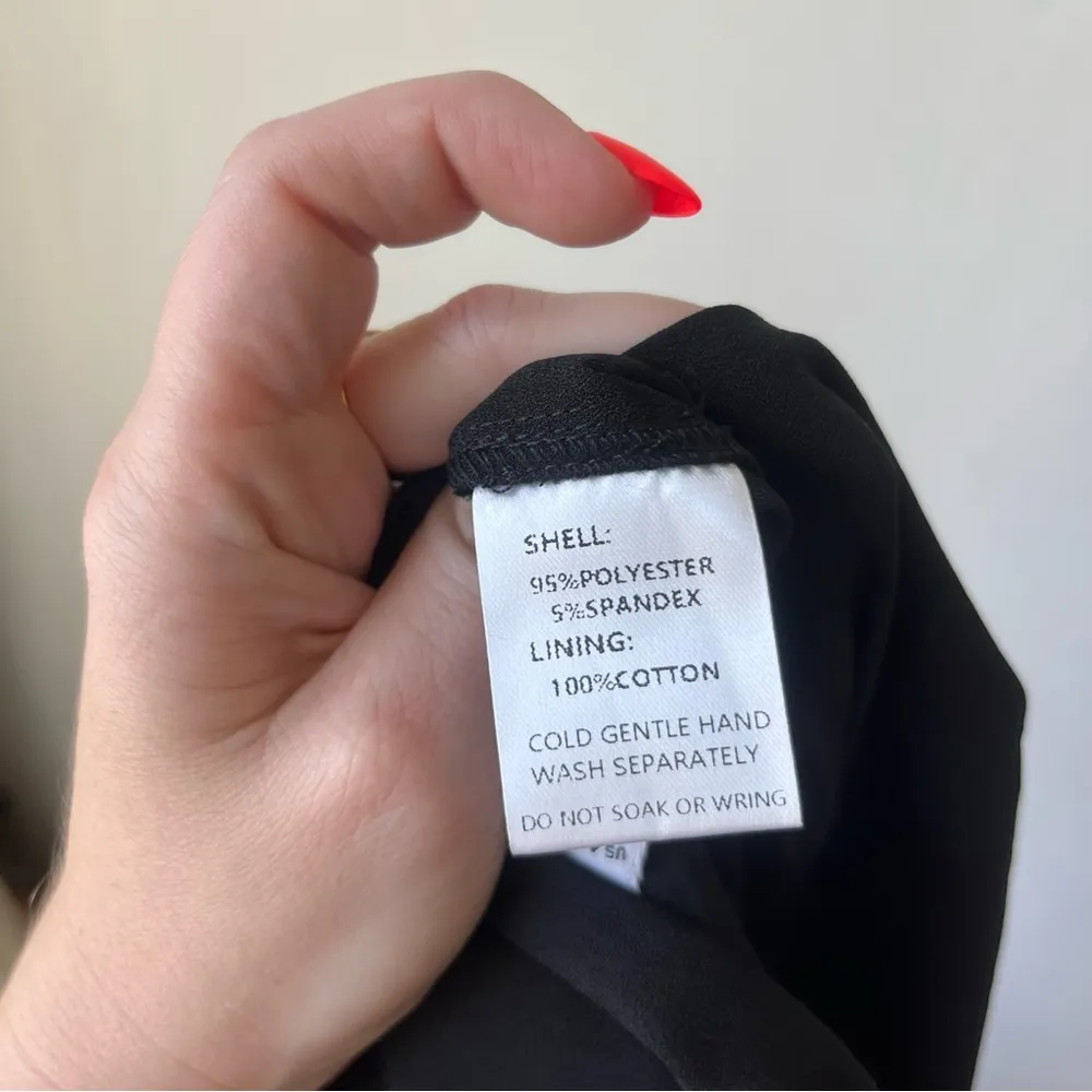 Petal & Pup Leyton Black One Shoulder Wide Leg Belted Jumpsuit 4 - Image 7