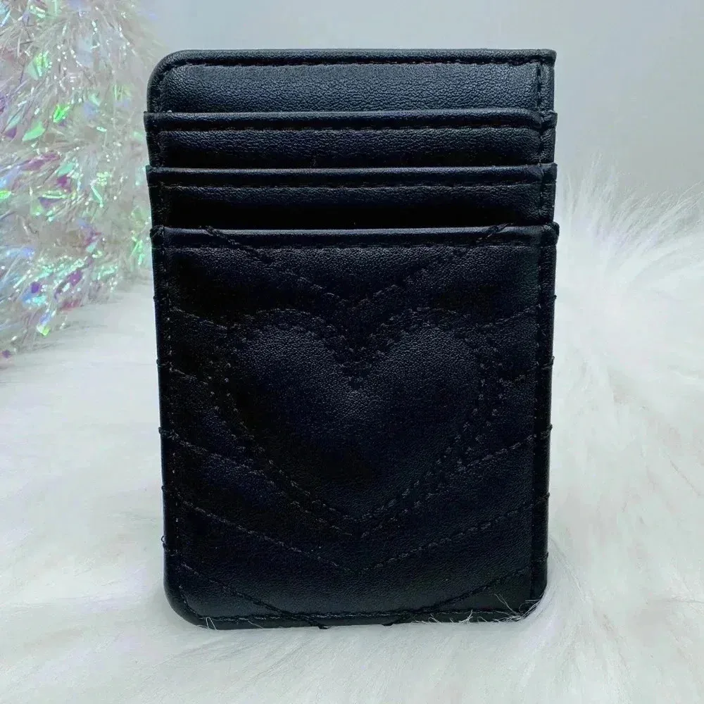 Black Love Heart Card Holder - Image 4