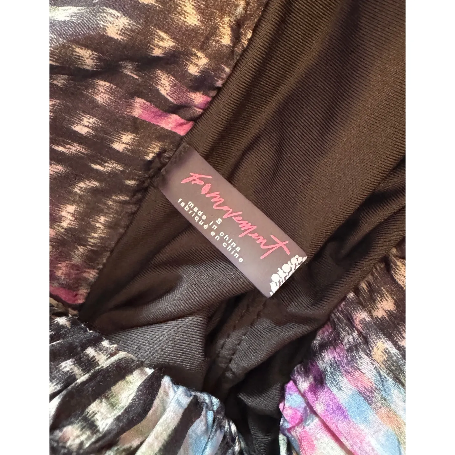 FP Movement "Way Home" Printed Shorts Active Workout Free People Size S Black - Image 5