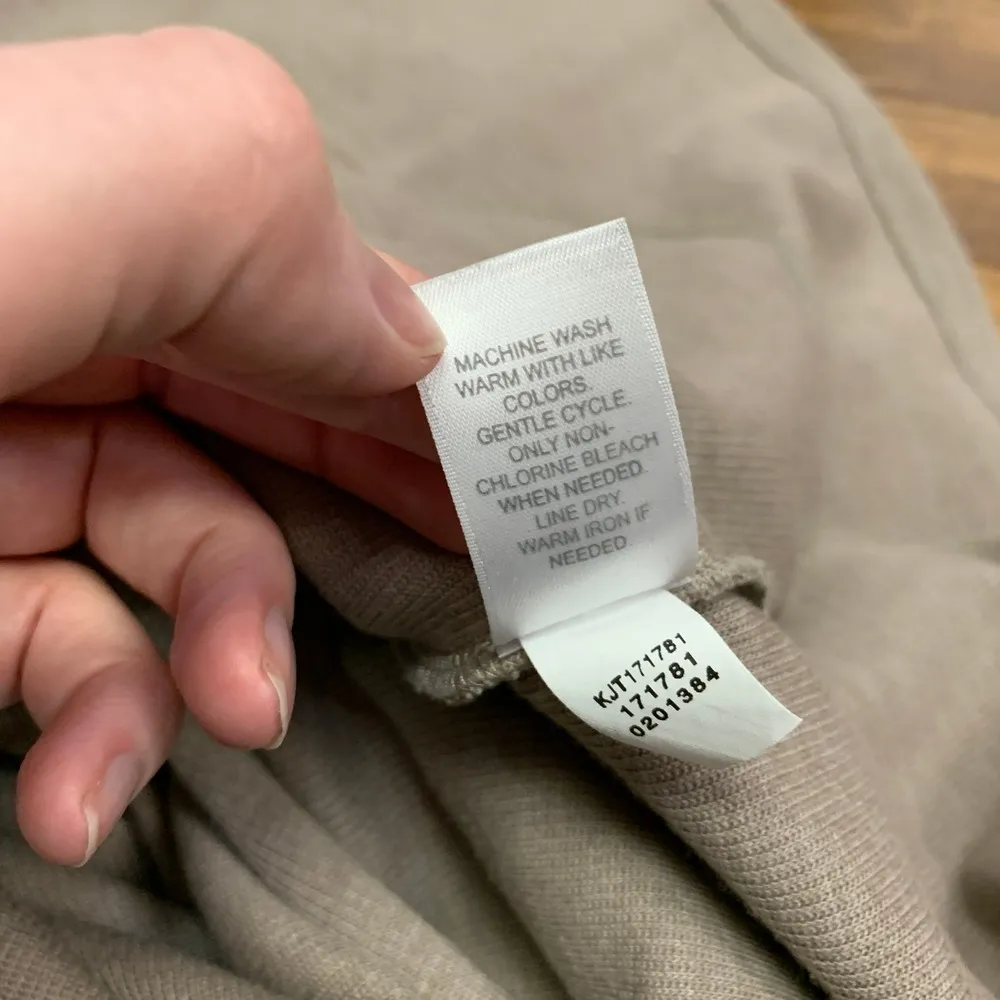 J.Jill Pure Jill Wrap Cardigan Womens Size XS Brown Knit Top Pockets Long Sleeve Tan - Image 8