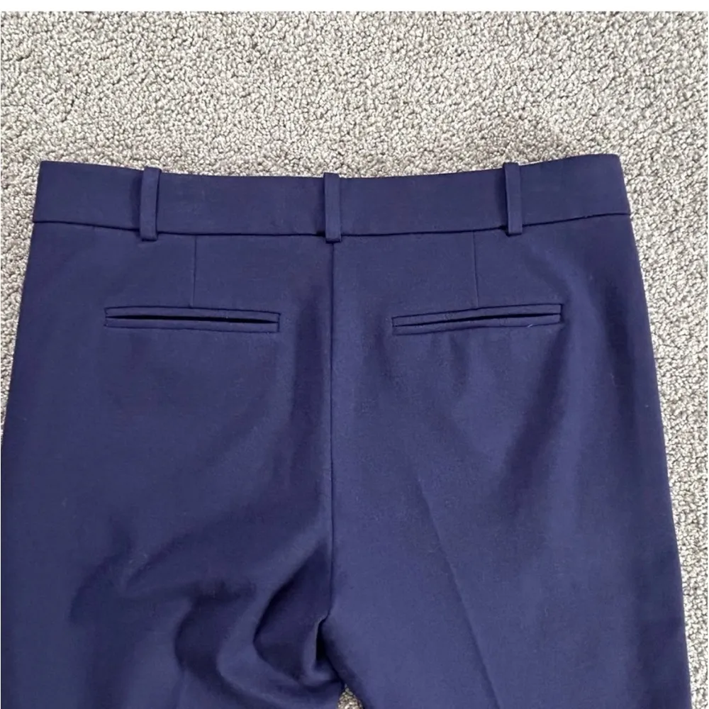 Pinko Italian Navy Blue Cropped Viscose Trousers Stretchy size 6 - Image 11