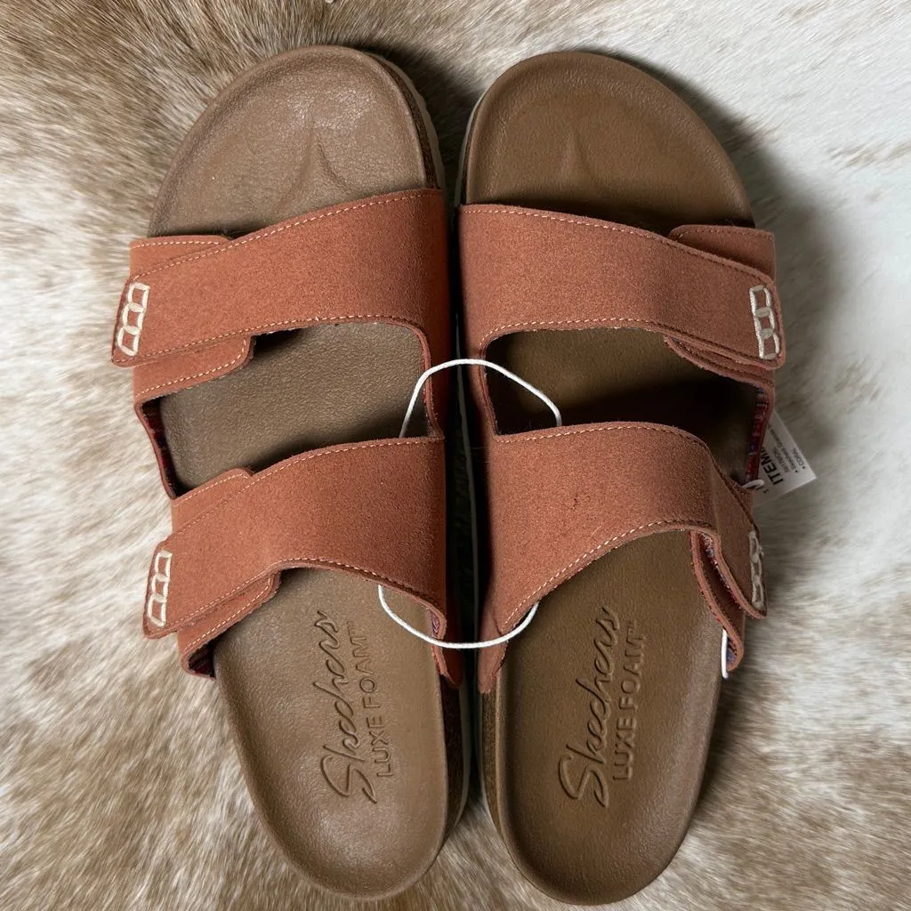 Skechers Luxe Fresh Spirit Two Strap Granola Sandal Comfort Footbed B63 - Image 2