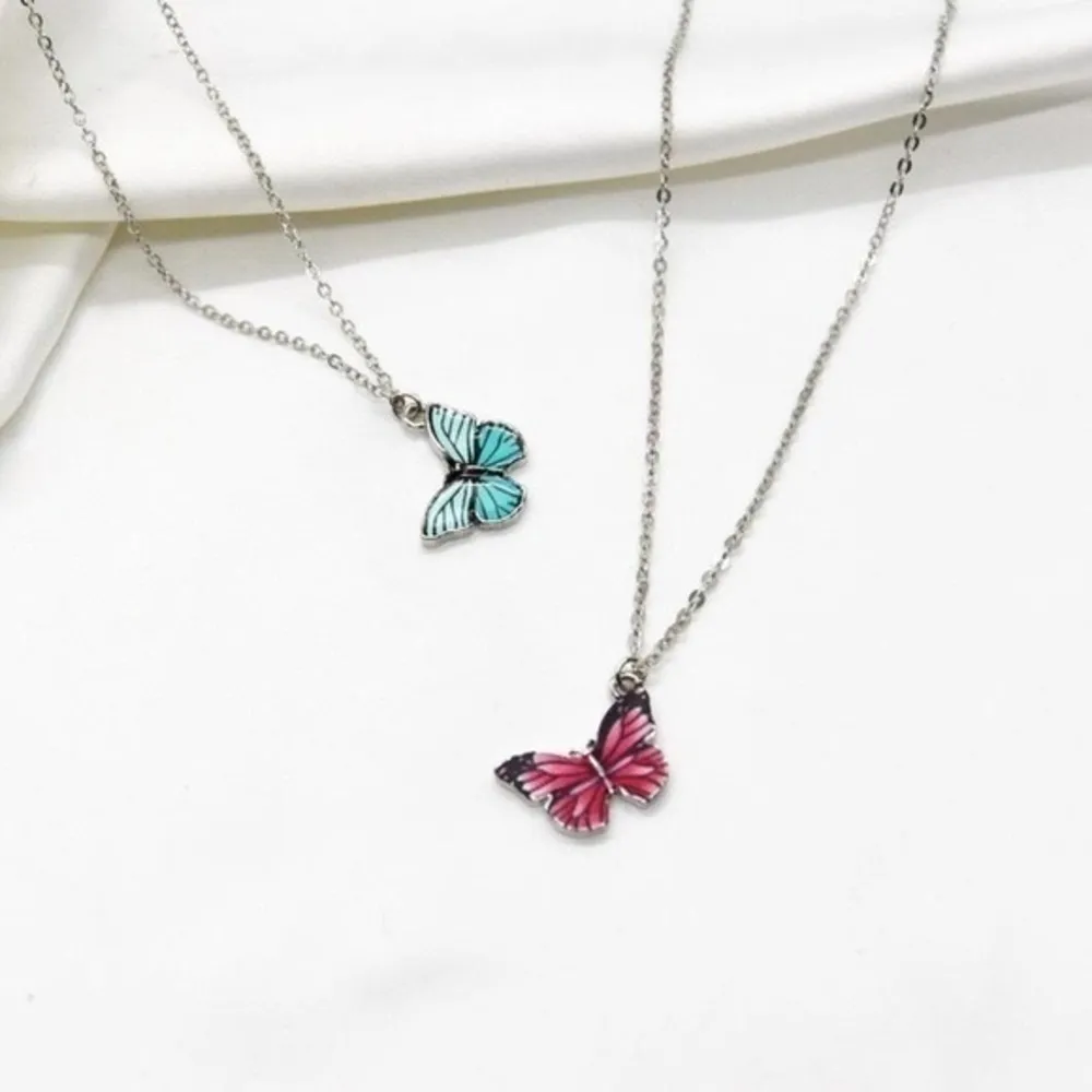 Y2K Butterly Necklaces Silver - Image 4