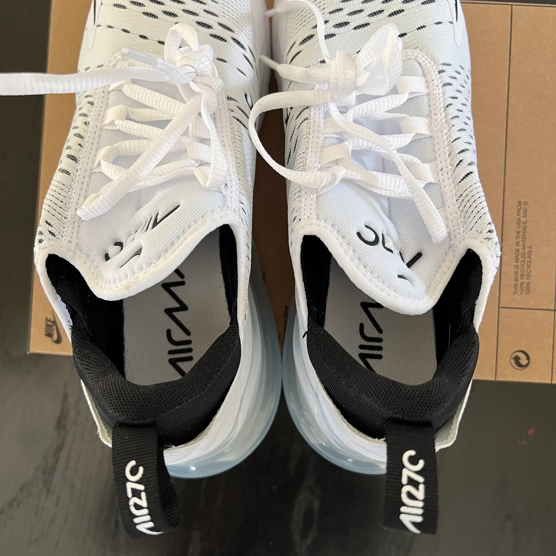 Nike New  Air Max 270 White Black - Image 9