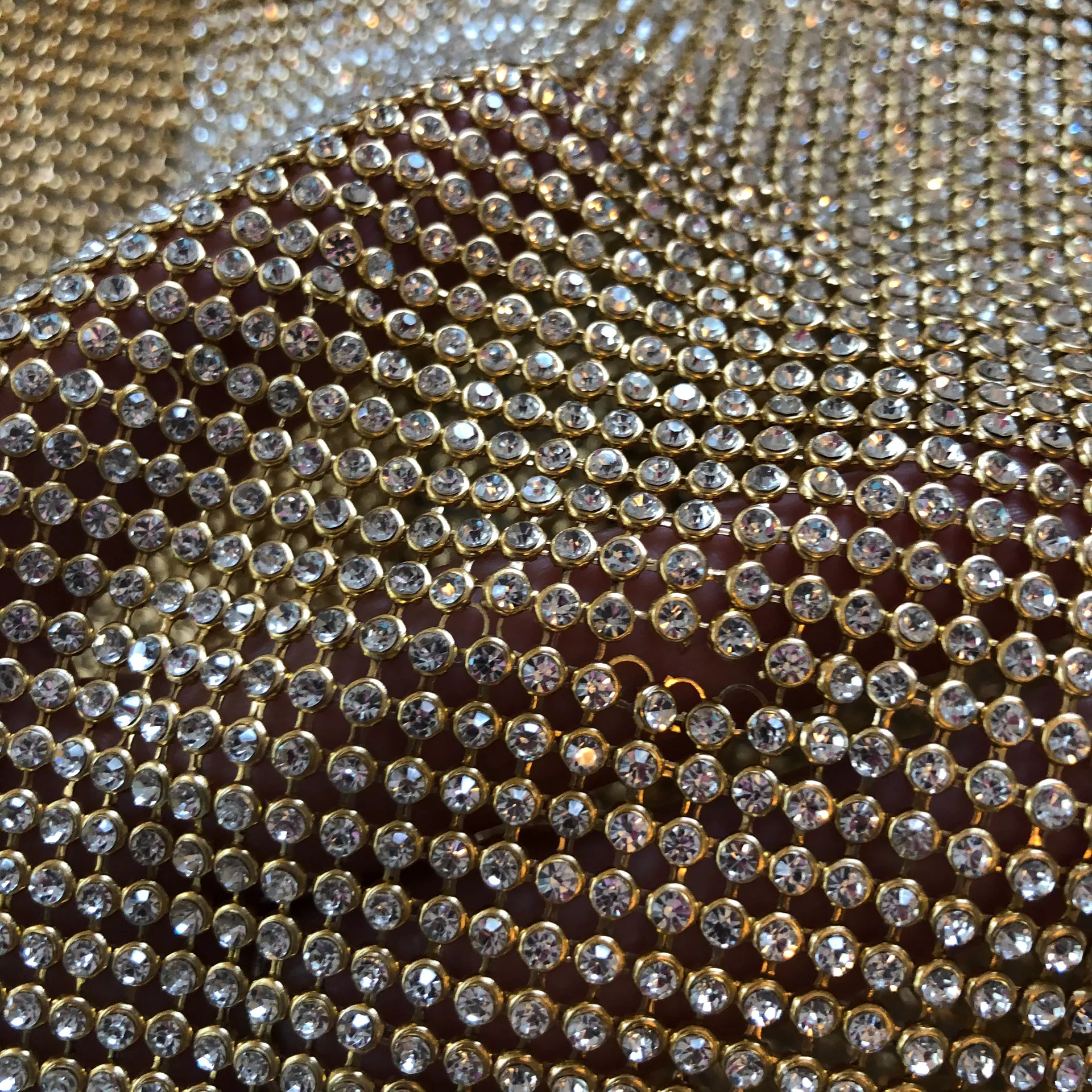 Windsor Gold Mesh Chain Tank Top Sz Med - Image 7