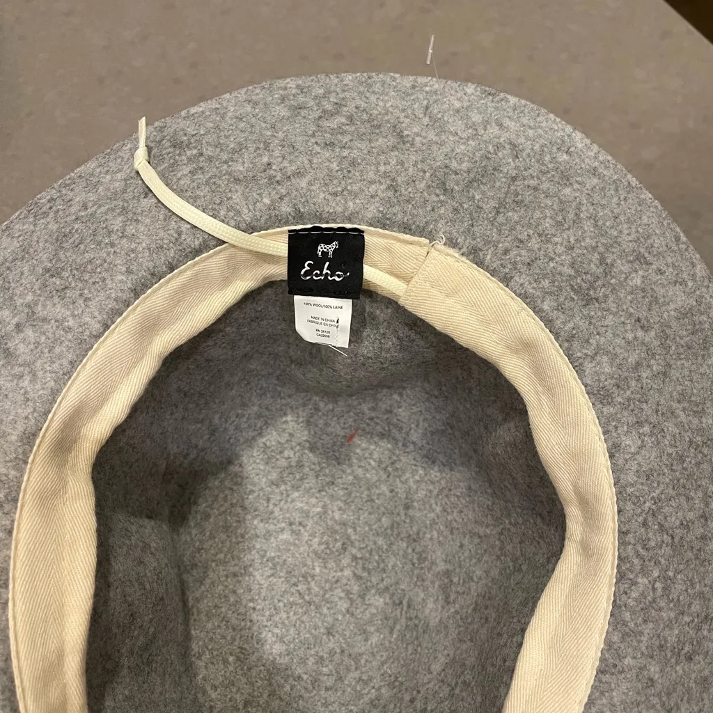 NEW WOOL GREY FEDORA HAT Gray - Image 4