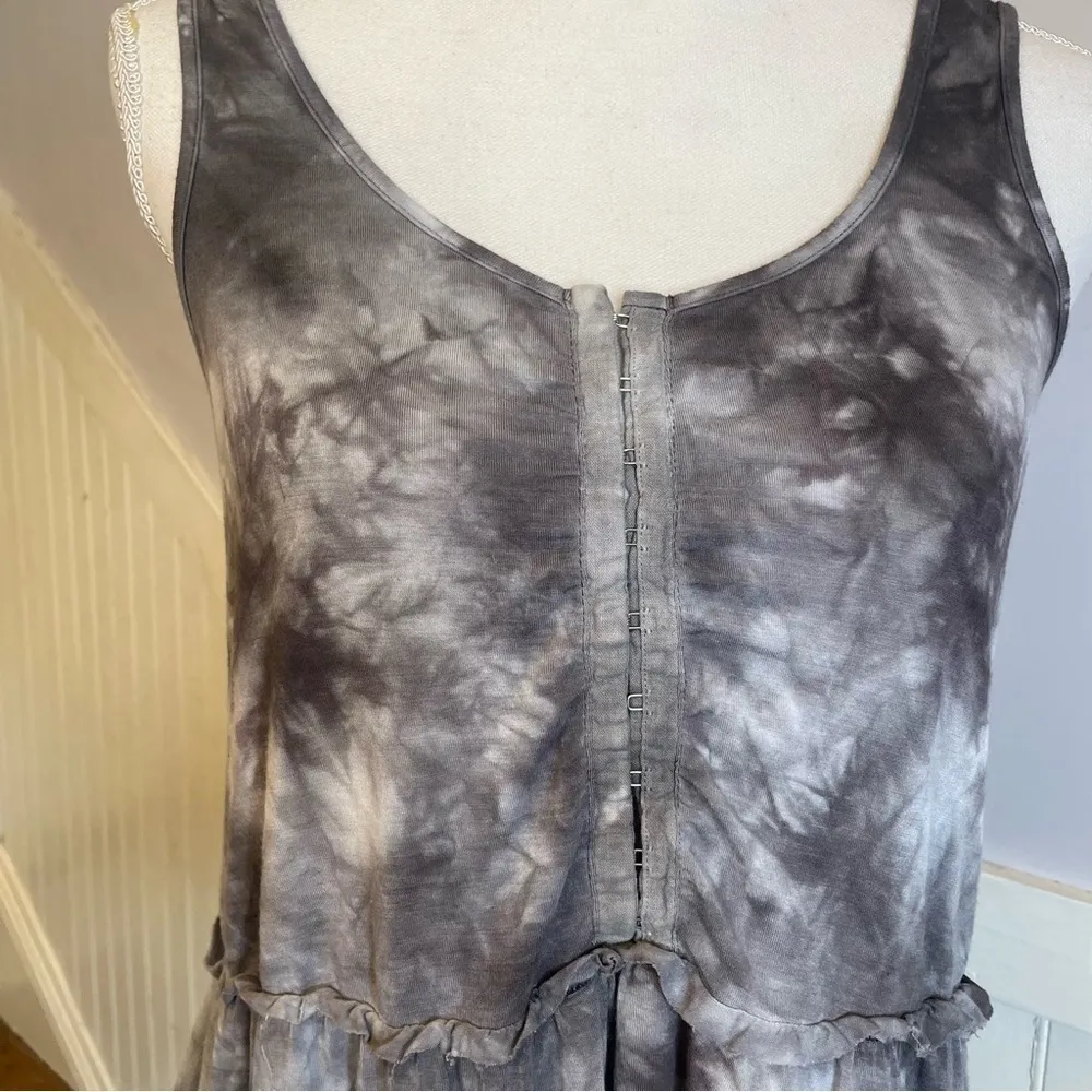 American Eagle Tank Womens Soft and Sexy line Grey and White Tie Dye Size small - Image 4