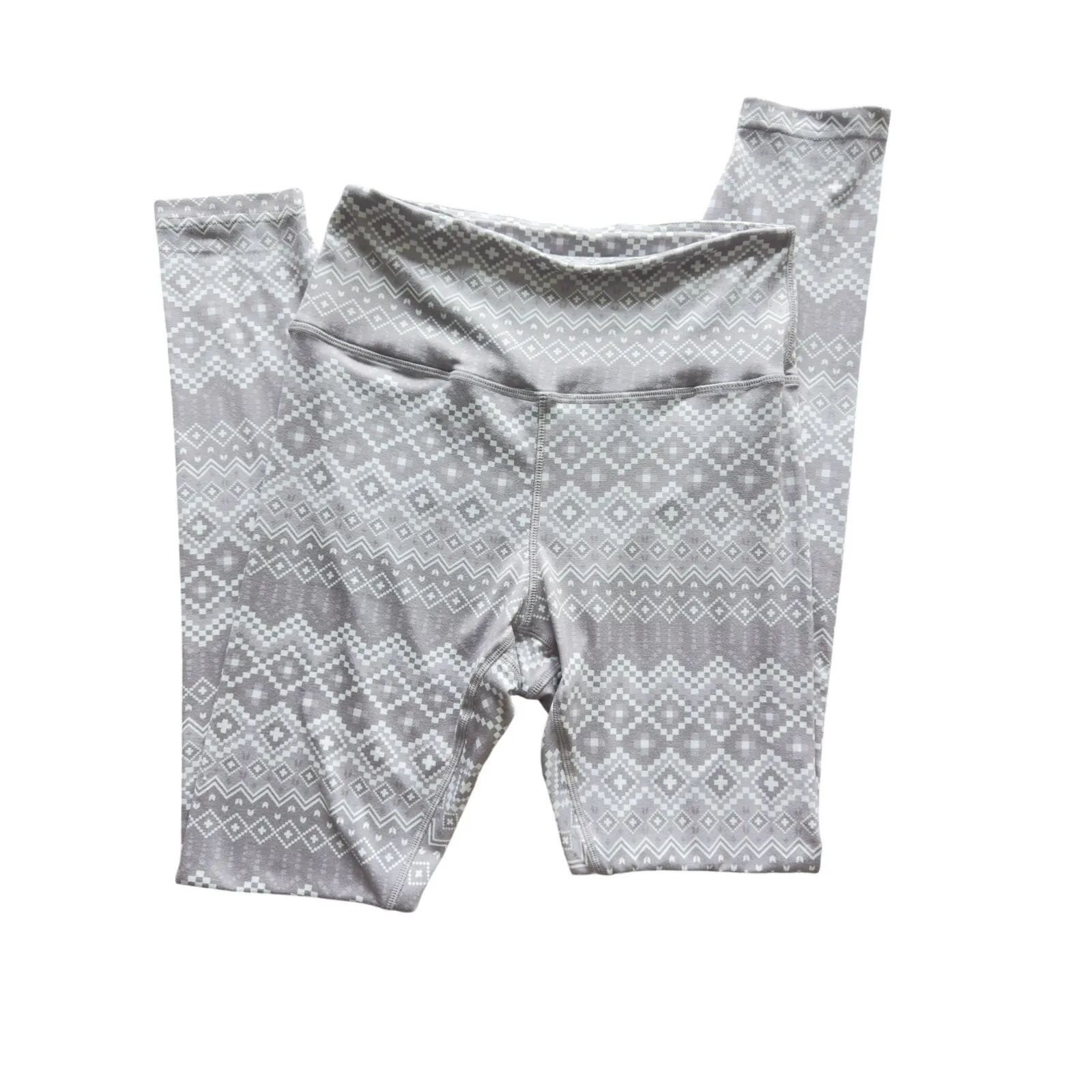 Alp N Rock Gray and White Patterned Super Soft Leggings Size Small - Image 4