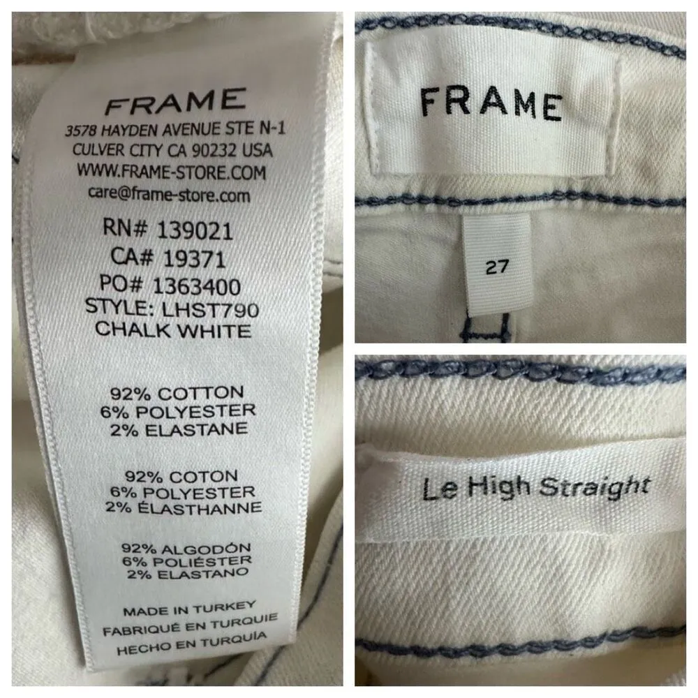 Frame Denim Le Hight Straight Size 27 - Image 6